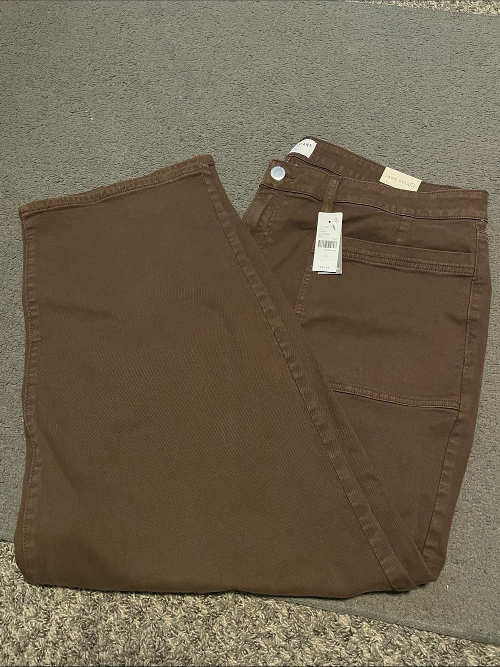 Lane Bryant Mauve Brown Straight Leg Jeans